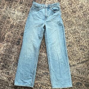 OAK + FORT Light Blue Straight Leg Jeans